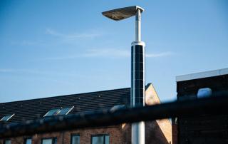Soluxio solar parking lot lighting in the Netherlands