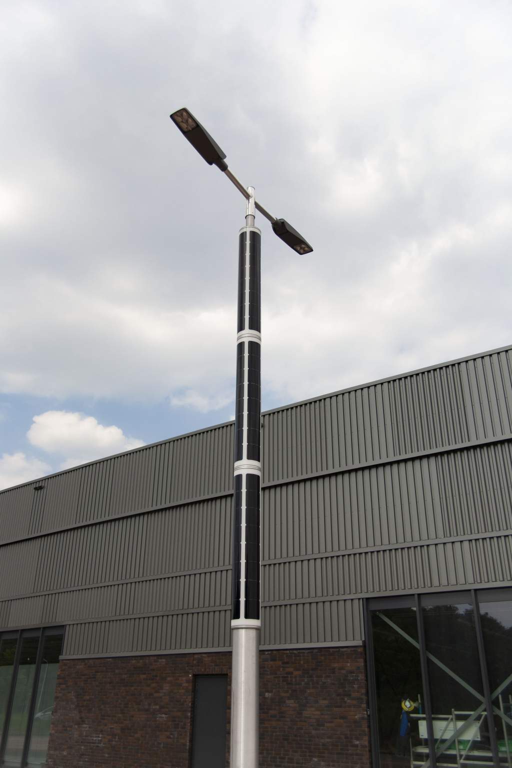 Soluxio solar lighting for public parking spot