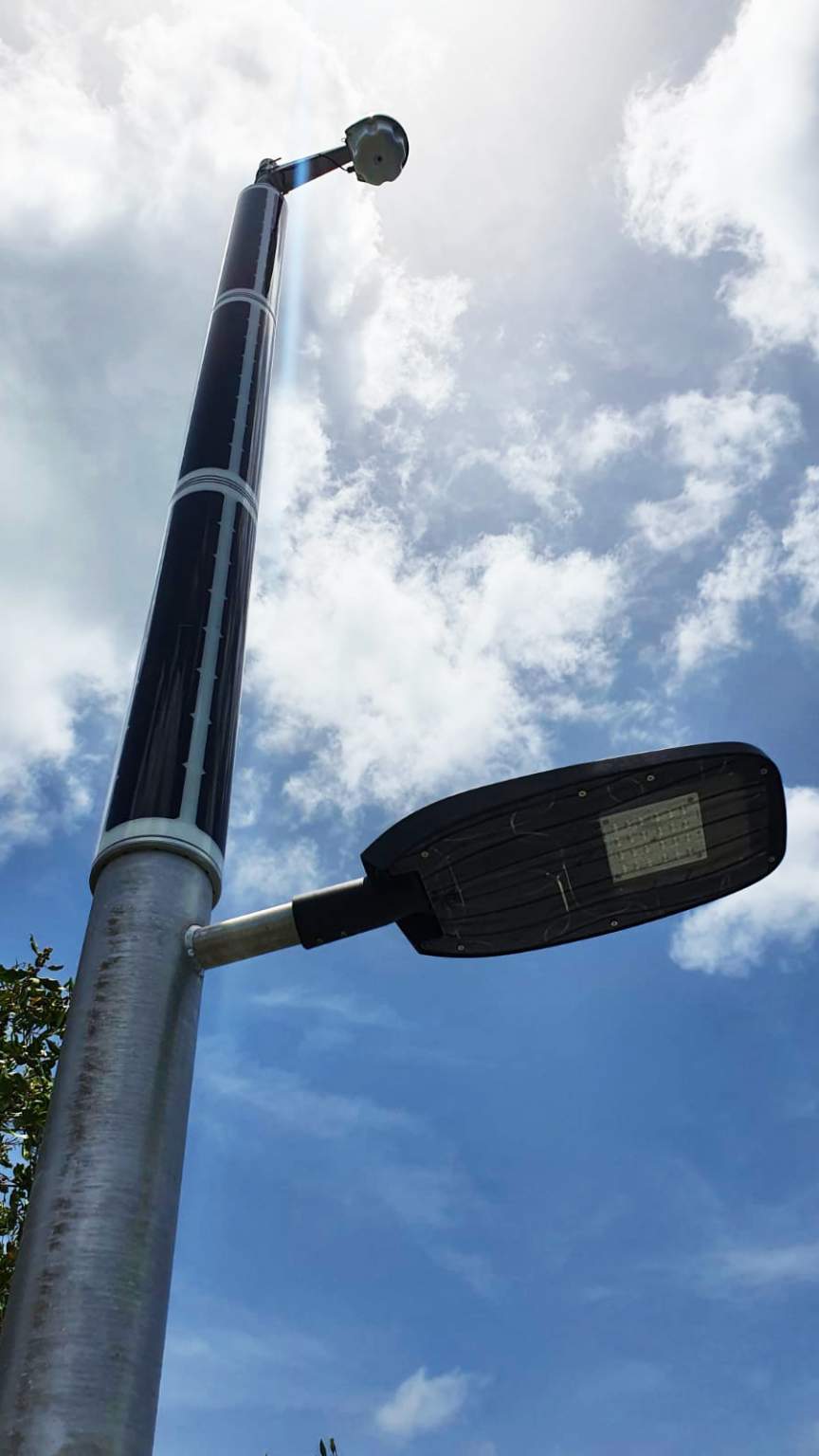 Solar marine lighting and WiFi in one pole