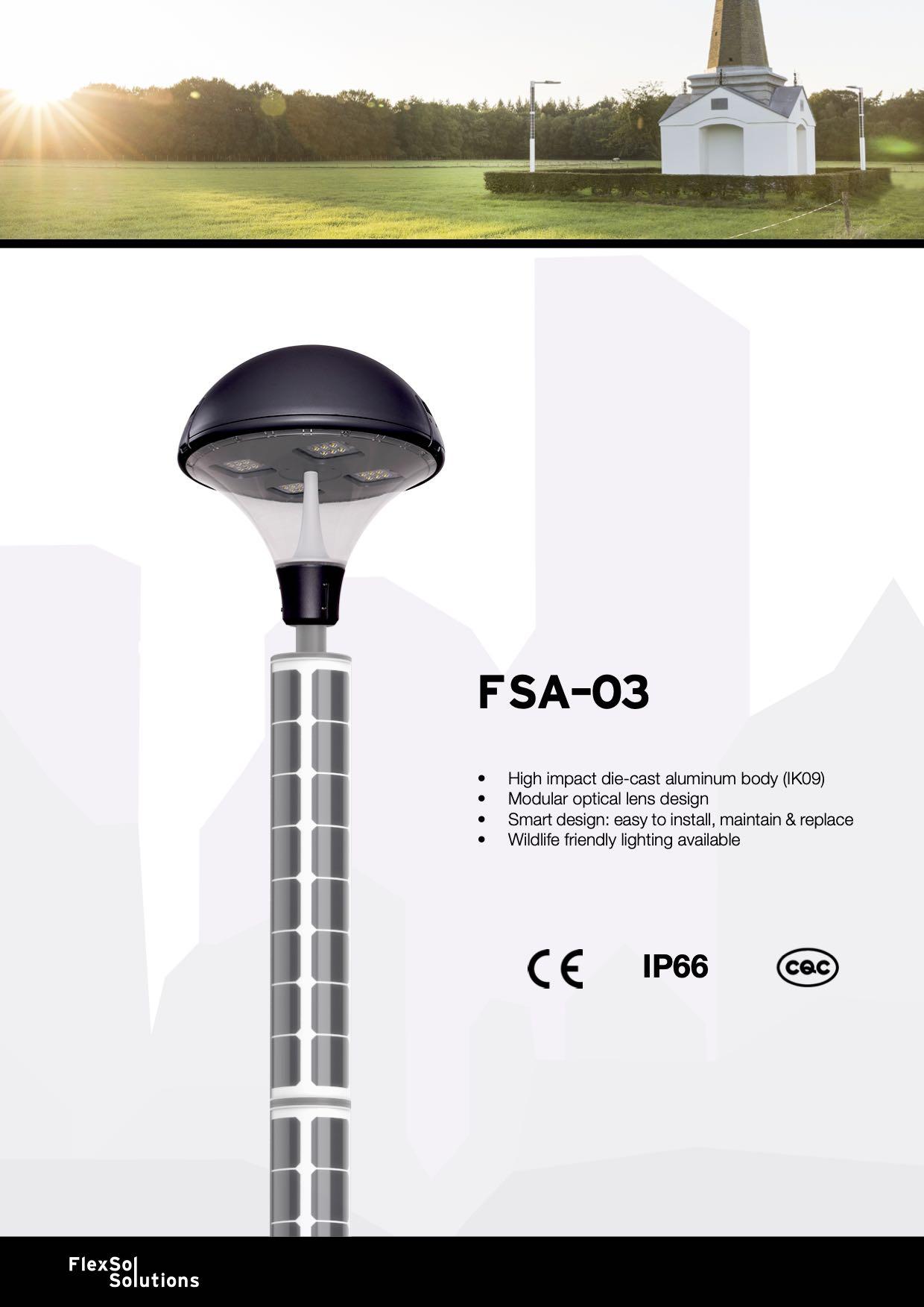 FSA-03 Lámpara solar
